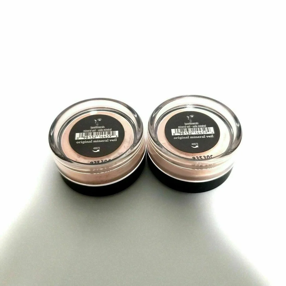2 x bareMinerals ORIGINAL MINERAL VEIL Finishing Powder 0.75g travel size Bare